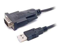 Cable EQUIP USB-A a Serie (DB-9) 1.5m Negro (EQ133391)