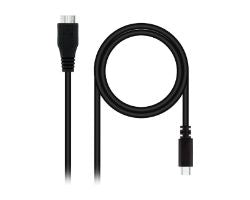 Nanocable USB-C/M a mUSB/M 1m Negro (10.01.1201-BK)