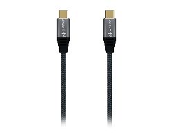 Cable AISENS USB-C 4/M a USB-C 4/M 1m Gris (A107-0671)