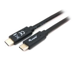 Cable EQUIP USB-C/M a USB-C/M 1m Negro (128346)