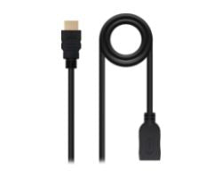 Nanocable HDMI A/M a HDMI A/H 2m Negro (10.15.1012)
