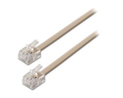 Cable de Teléfono AISENS RJ11 2m Beige (A143-0317)