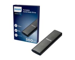 SSD Philips Slim 500Gb SATA USB-C 3.0 Gris (FM50SS031P)