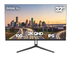 Monitor NILOX 32" IPS QHD 100Hz Negro (NXM322K1001)