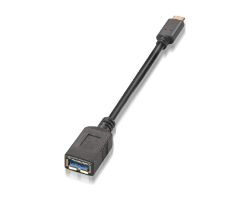 Cable AISENS USB-C/M a USB-A/H 15cm Negro (A107-0062)