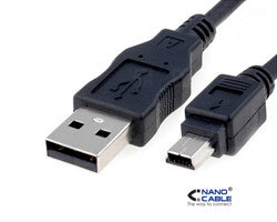 Nanocable USB-A/M a Mini USB-B/M 1.8m Negro(10.01.0402)