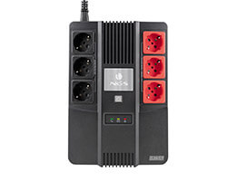 S.A.I. NGS 600VA 350W 6xSchuko Negra (FORTRESSBUNKER)