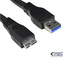 Nanocable USB-A/M a mUSB-B/M 2m Negro (10.01.1102-BK)