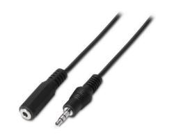 Cable AISENS 3.5mm/M-3.5mm/H 3m Negro (A128-0146)
