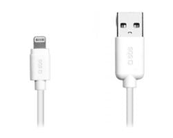 Cable SBS Usb - Lightning 1m Blanco (TECABLEUSBIP5L)