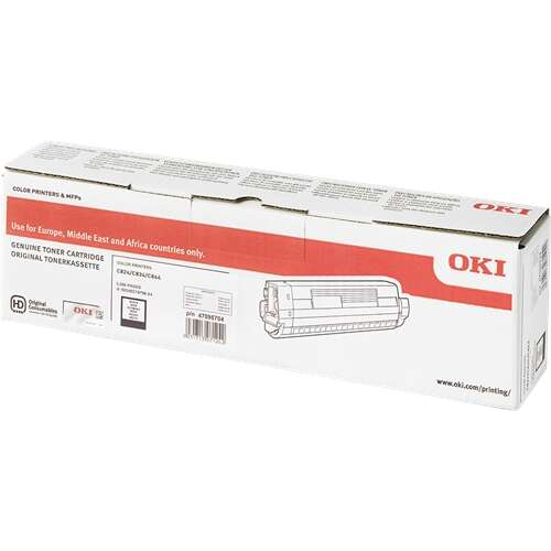 OKI C824/C834/C844 Black Original Toner Cartridge - 47095704