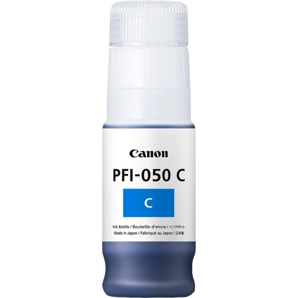 Canon PFI050 Cyan Original Ink Bottle - PFI050C/5699C001