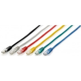 Cable de red desde RJ45 macho a RJ45 macho UTP categoria 6 longitud 1 metro rojo