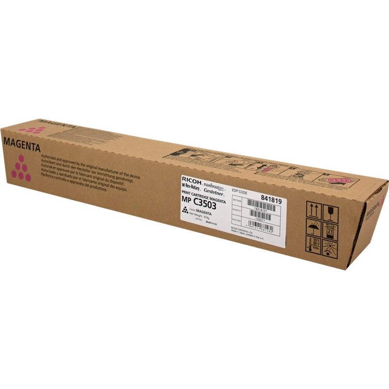 Ricoh Aficio MP-C3003/MP-C3004/MP-C3503/MP-C3504/MP-C4504/MP-C5504/MP-C6004 Magenta Cartucho de Toner Original - 841819/841815. 18.000 Paginas