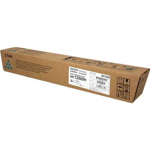 Ricoh Aficio MP-C2503SP/MP-C2003SP/MP-C2004SP/MP-C2504SP Cyan Original Toner Cartridge - 841928