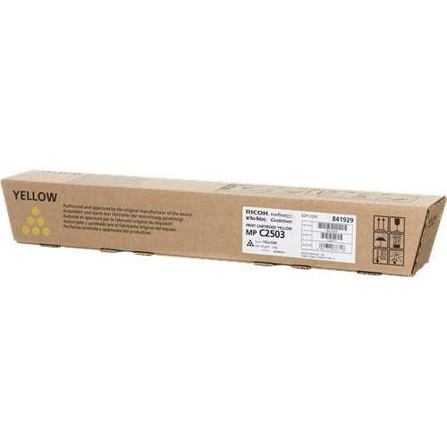 Ricoh Aficio MP-C2503SP/MP-C2003SP/MP-C2011SP Amarillo Cartucho de Toner Original - 841929. 5.500 Paginas