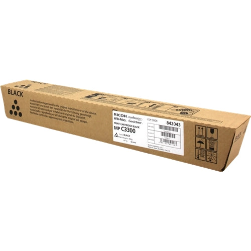 Ricoh Aficio MP-C2800/MP-C3300 Negro Cartucho de Toner Original - 841124/842043. 20.000 Paginas