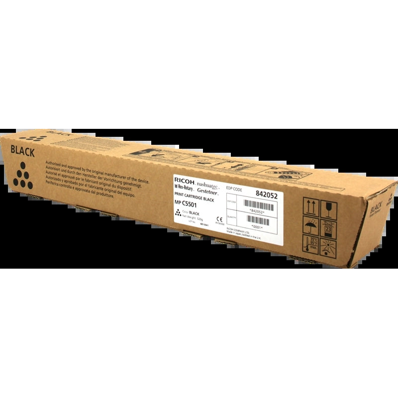 Ricoh Aficio MP-C4501/MP-C5501 Black Original Toner Cartridge - 842052/841583/841456. 22,500 Pages
