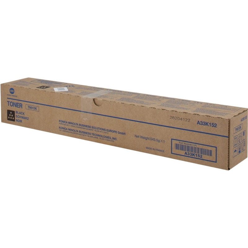Konica Minolta TN512 Black Original Toner Cartridge - TN512K/A33K152. 27,500 Pages