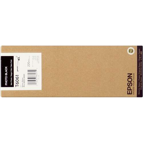 Epson T6061 Negro Photo Cartucho de Tinta Original - C13T606100. 220 ml