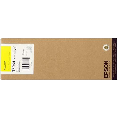 Epson T6064 Amarillo Cartucho de Tinta Original - C13T606400. 220 ml