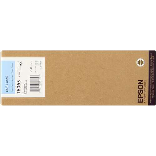 Epson T6065 Light Cyan Original Ink Cartridge - C13T606500. 220 ml