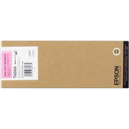 Epson T6066 Vivid Light Magenta Original Ink Cartridge - C13T606600