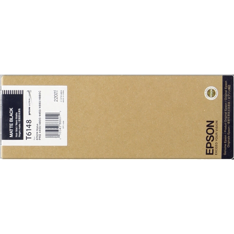 Epson T6148 Negro Mate Cartucho de Tinta Original - C13T614800. 220 ml