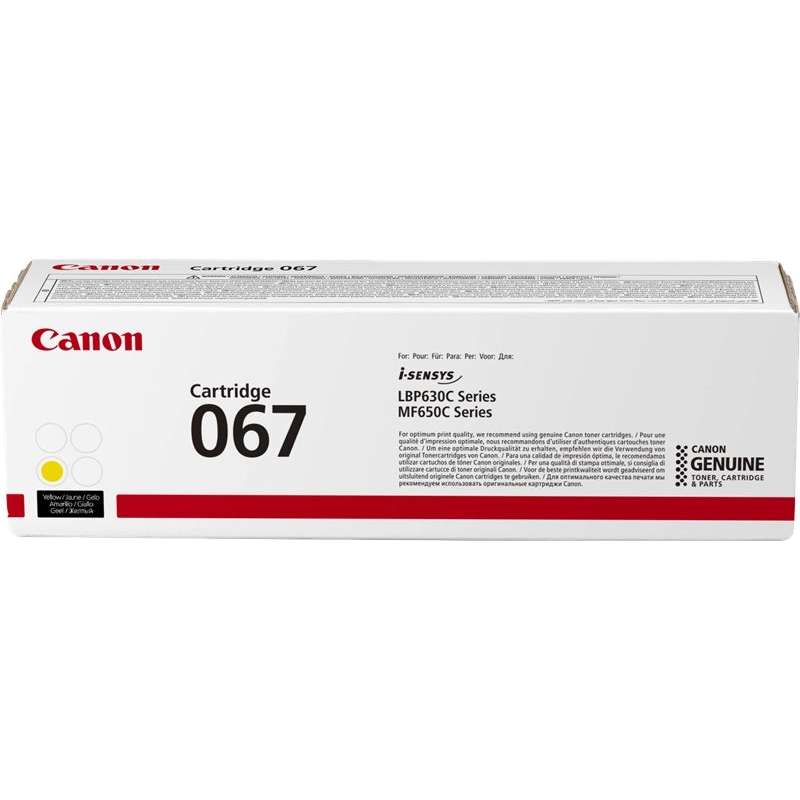 Canon 067 Yellow Original Toner Cartridge - 5099C002
