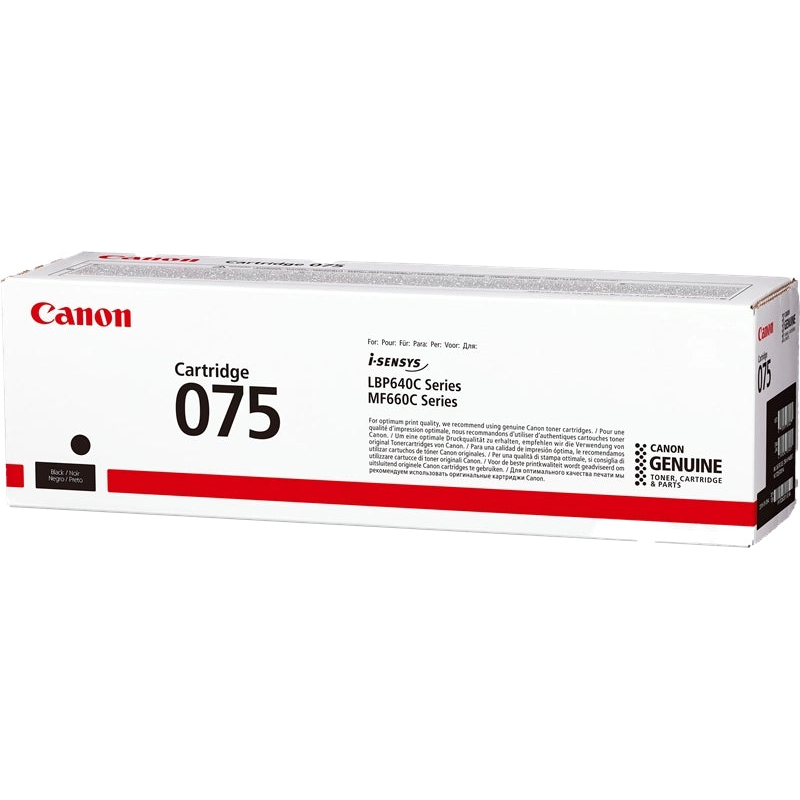 Canon 075 Negro Cartucho de Toner Original - 6365C002