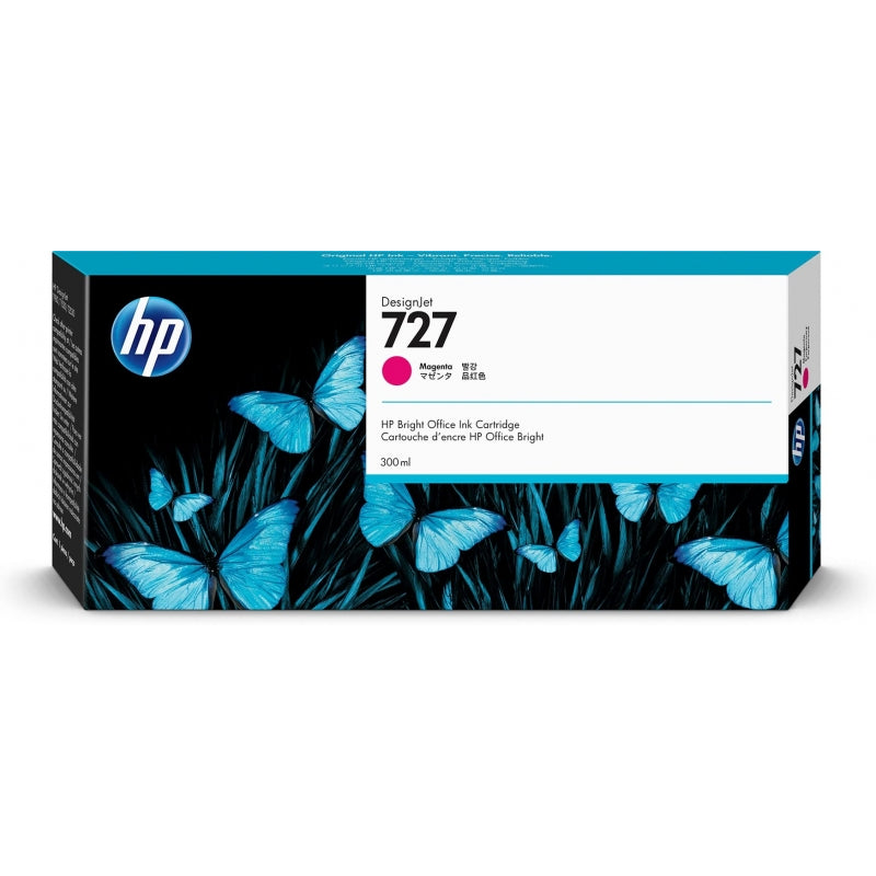 HP F9J77A Magenta Cartucho de Tinta Original - 727. 300 ml