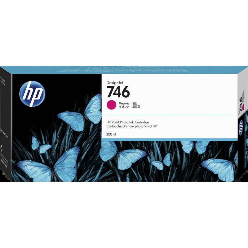 HP 746 Magenta Cartucho de Tinta Original - P2V78A. 300 ml