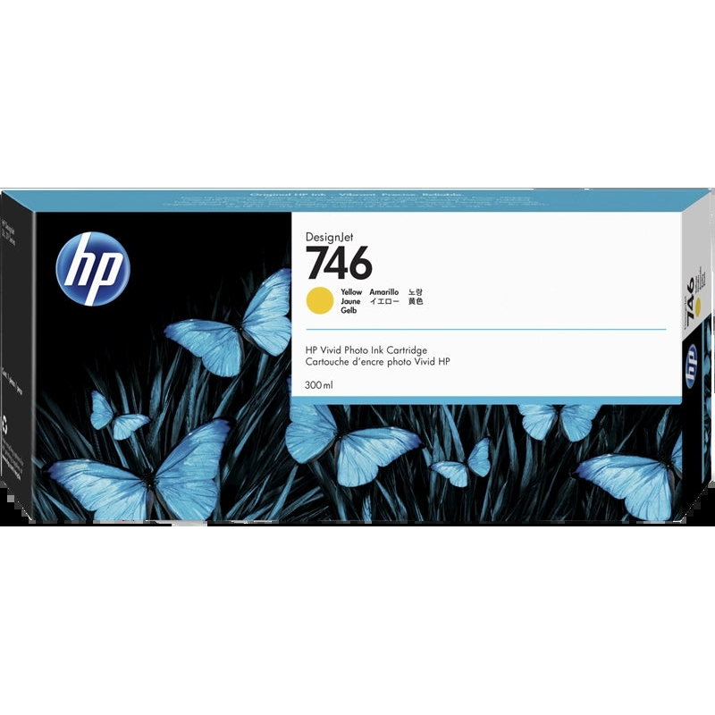 HP 746 Yellow Original Ink Cartridge - P2V79A. 300 ml