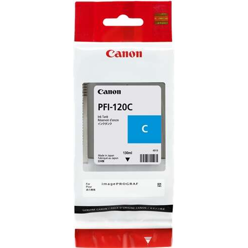 Canon PFI120 Cyan Cartucho de Tinta Original - 2886C001. 130 ml
