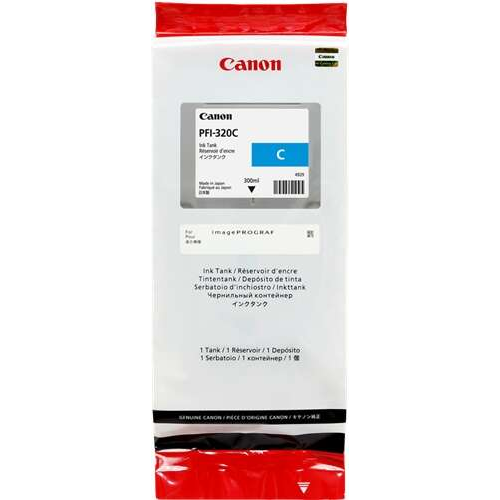 Canon PFI320 Cyan Original Ink Cartridge - 2891C001
