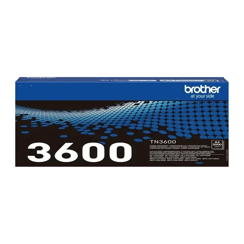 Brother TN3600 Negro Cartucho de Toner Original - TN3600. 3.000 Paginas