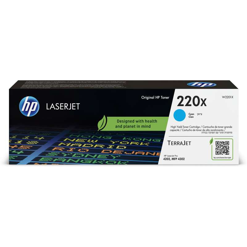HP W2201X Cyan Original Toner Cartridge - 220X