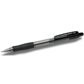 Boligrafo super grip con punta de 0.4mm de color negro