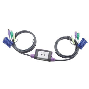 Conmutador KVM cs62s 2 pcs VGA - ps/2 con cables incluidos