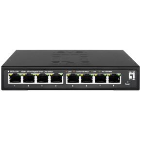Switch 8 puertos RJ45 10/100/1000mbps con 8 puertos sobremesa carcasa metalica