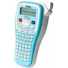 Rotuladora brother pt-h100lb azul velocidad de impresion hasta 20mm/seg y hasta dos lineas de impresion con vista previa admite cintas tze de 3,5 / 6 / 9 y 12mm