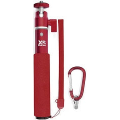 Accesorio camara deportiva lanza extensible big u-shot monochrome longitud de 29 a 94 cm color rojo