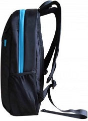 Mochila para portatil hasta 15.6' negra ll-9964 simple clasica y ligera esta reforzada interiormente con un compartimento gris acolchado con espuma waterproof posee bolsillo exterior de gran capacidad look sport