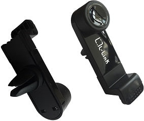 Soporte de telefono para coche universal para smartphone rotacion 360 y sujecion adaptable negro