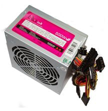 Fuente de alimentacion 500w ventilador 120mm 1xATX 20+4 1x4pin 1xmolex 3xSATA