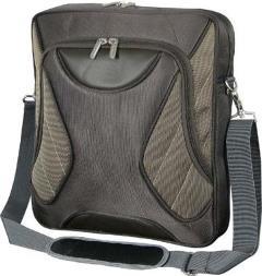 Bandolera para portatil hasta 15.6' marron llm-8809 espaciosa y con bolsillos para documentos accesorios y demas objetos de uso cotidiano