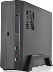 Chasis semitorre magna slim con fuente 500w soporta micro ATX mini itx bahias internas 1x3.5' HDD 1x2.5' bahias externas 1x5.25' 1xUSB 2.0 1xUSB 3.0 salida audio y microfono dimensiones (prxalxan) 410x300x100mm peso 4 KG negro