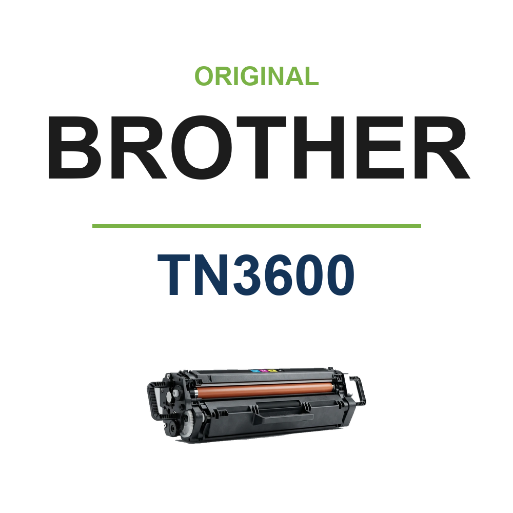 Brother TN3600 Negro Cartucho de Toner Original - TN3600. 3.000 Paginas Brother TN3600