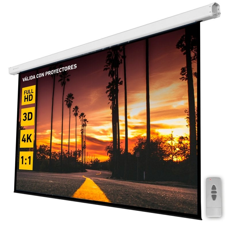 PANTALLA PROYECCION PHOENIX PARED Y TECHO ELECTRICA 135 240X240