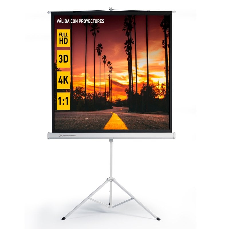 PANTALLA PROYECCION PHOENIX TRIPODE MANUAL 80 145X145